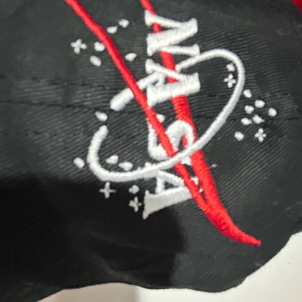 NASA Black Cap with Red Logo - Picture 6 of 14